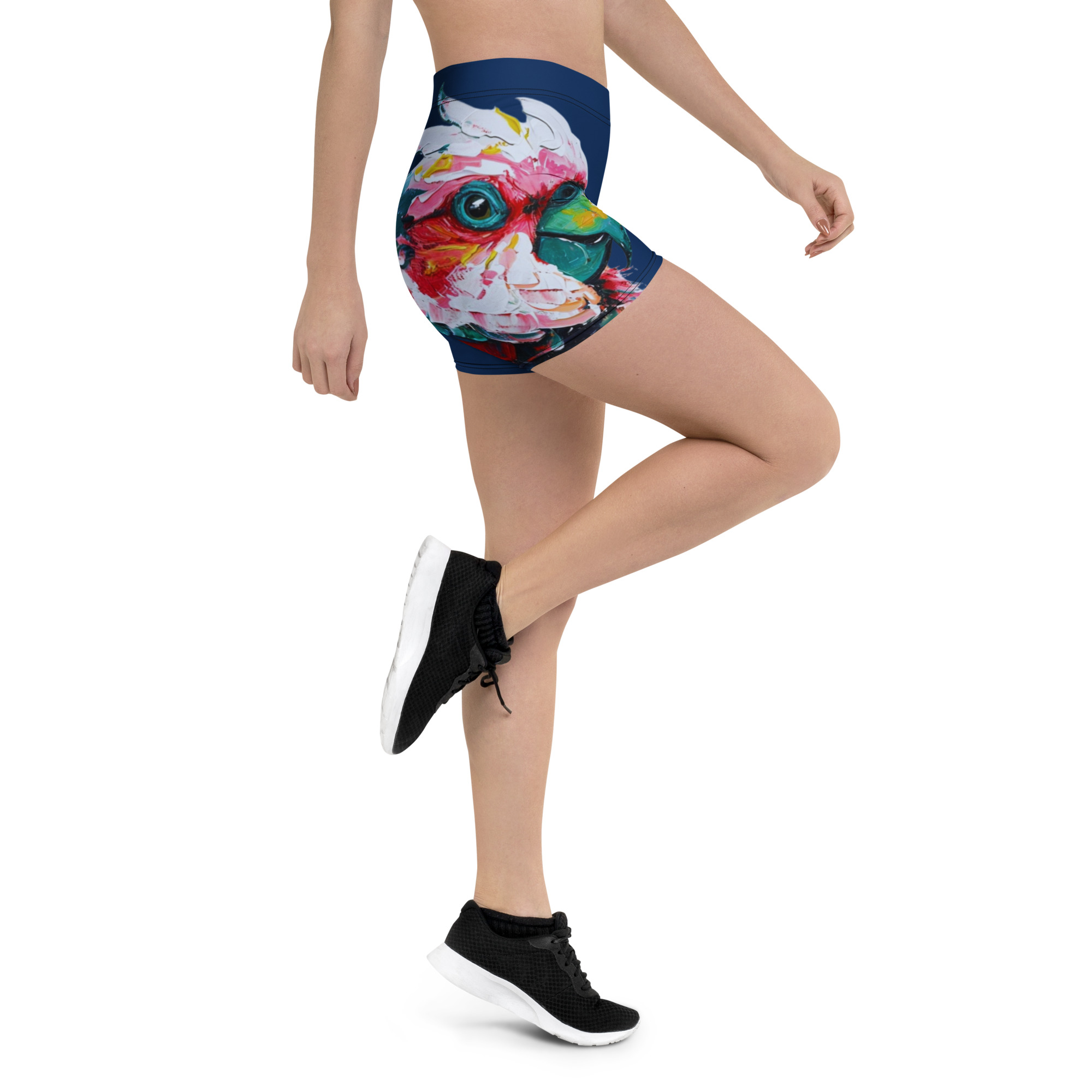 Pretty Parrot Yoga Shorts 11 Pretty Parrot Yoga Shorts - Image 11