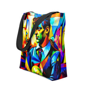 Cubism Office Man Tote Bag