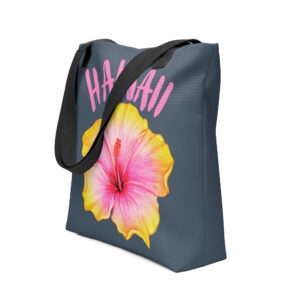 Hawaii Hibiscus Tropical Tote Bag