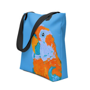 Orange Parrot Tote Bag
