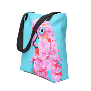 Pretty Pink Parrot Tote Bag