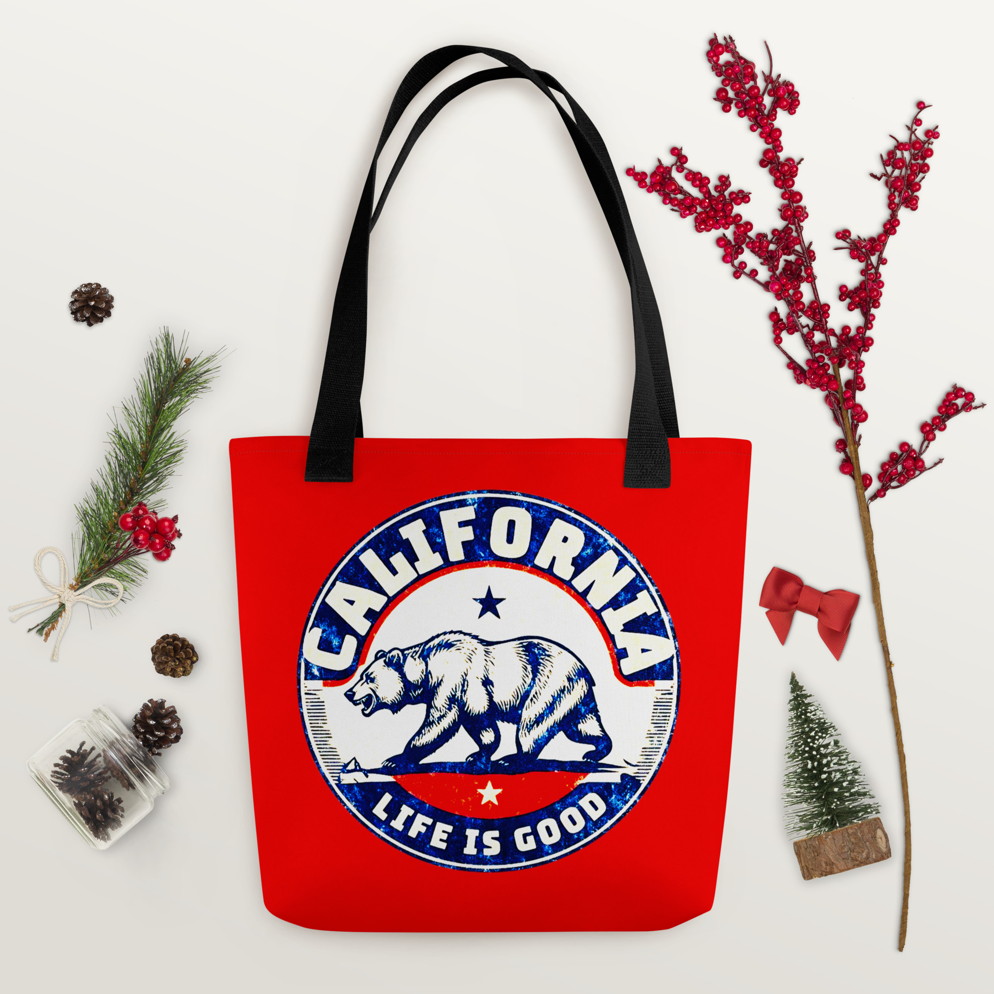 California Red Tote Bag 9 California Red Tote Bag - Image 9