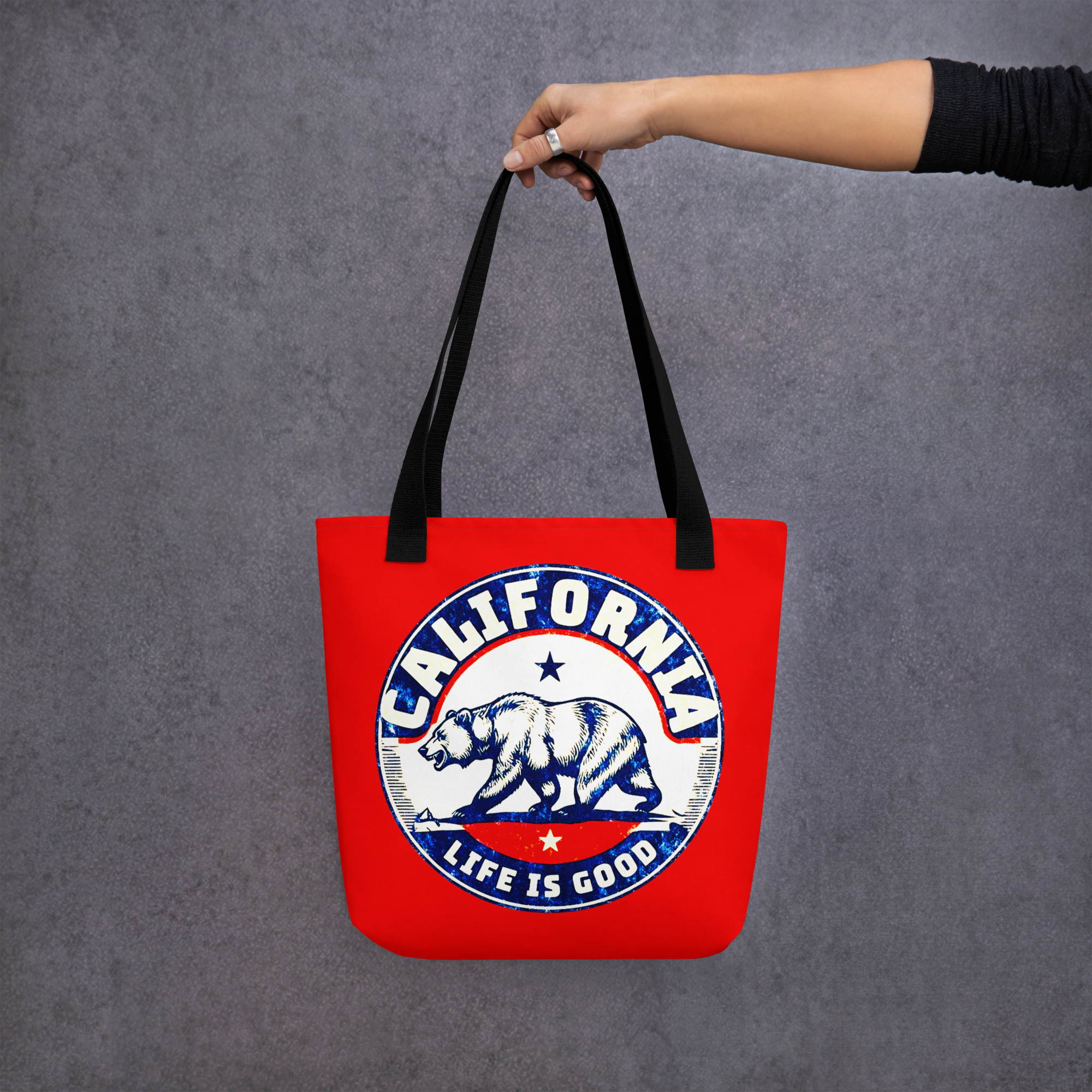 California Red Tote Bag 4 California Red Tote Bag - Image 4