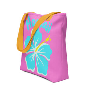 Hawaii Pink Hibiscus Tote Bag