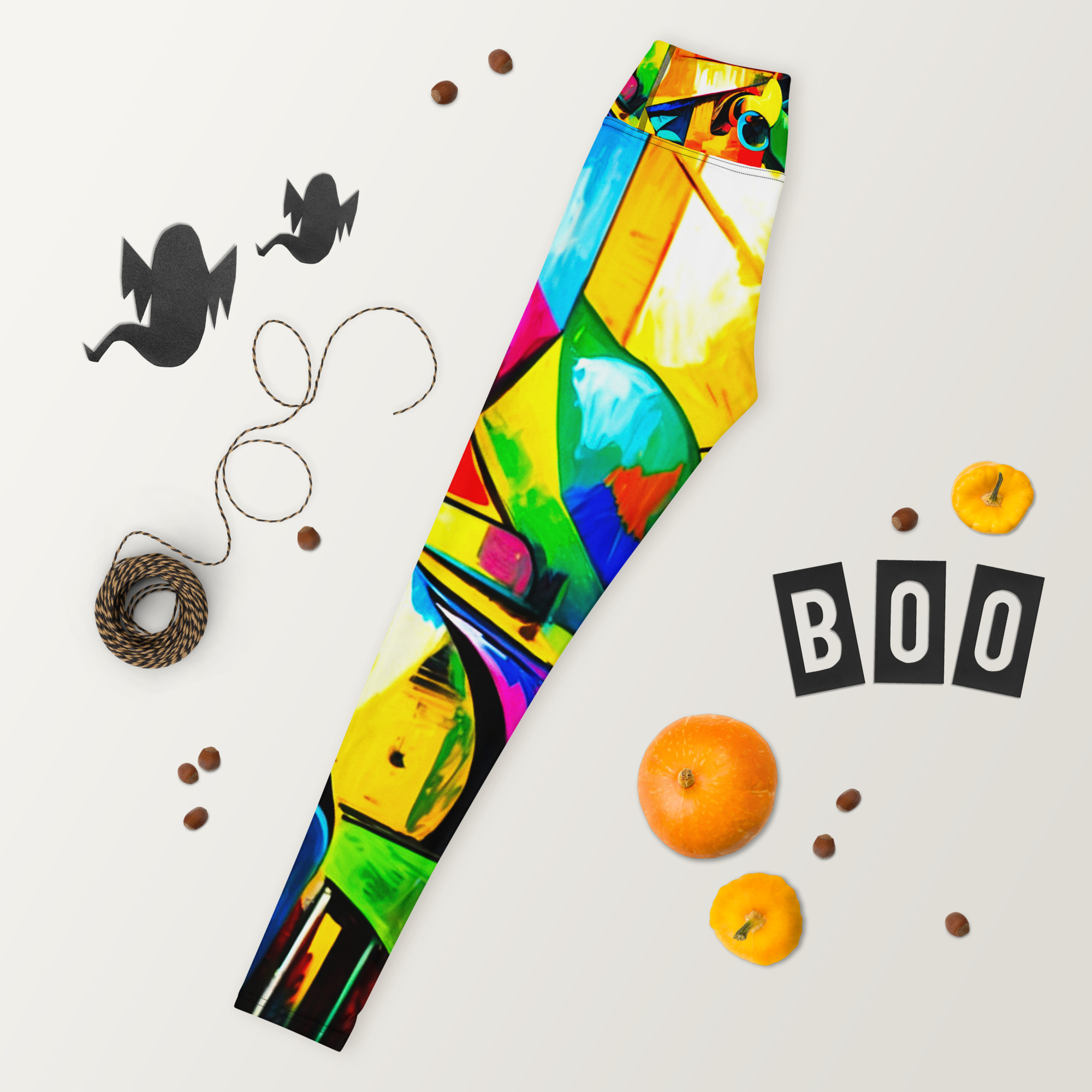 Cubism Colours Yoga Leggings 17 Cubism Colours Yoga Leggings - Image 17