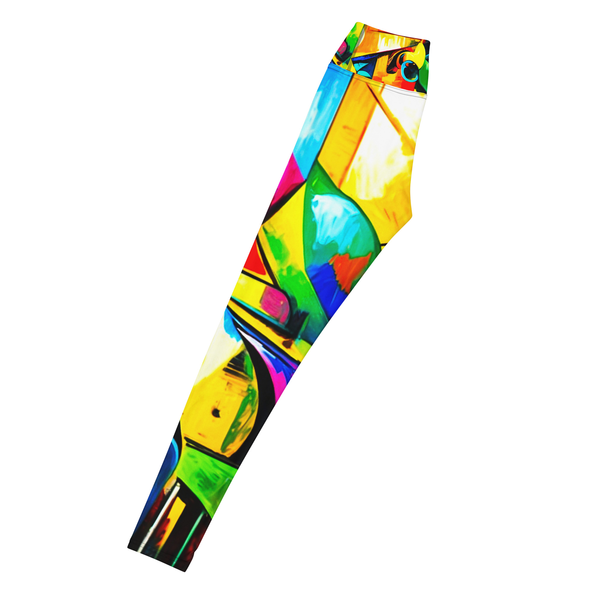 Cubism Colours Yoga Leggings 3 Cubism Colours Yoga Leggings - Image 3