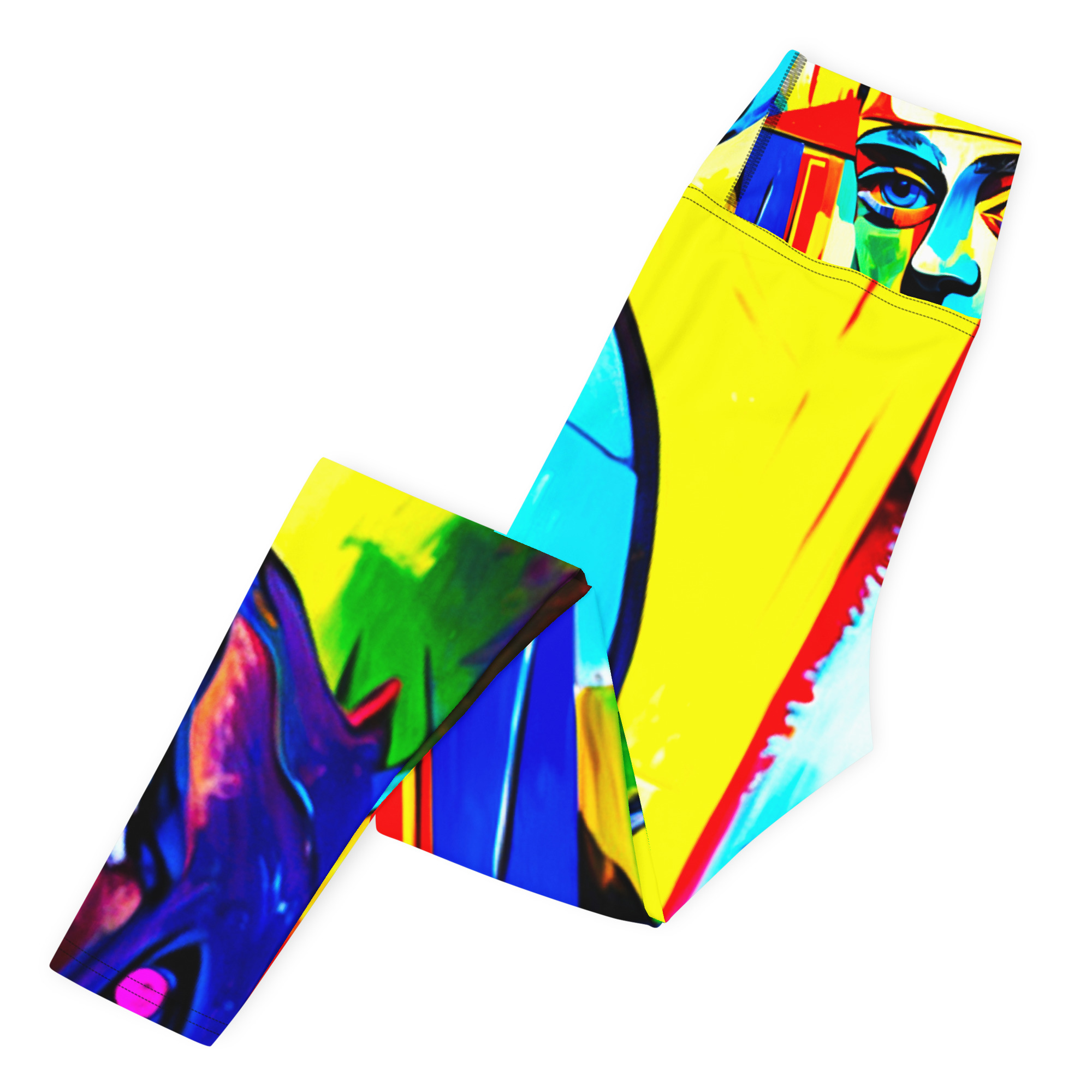 Eye of Cubism Yoga Leggings 4 Eye of Cubism Yoga Leggings - Image 4