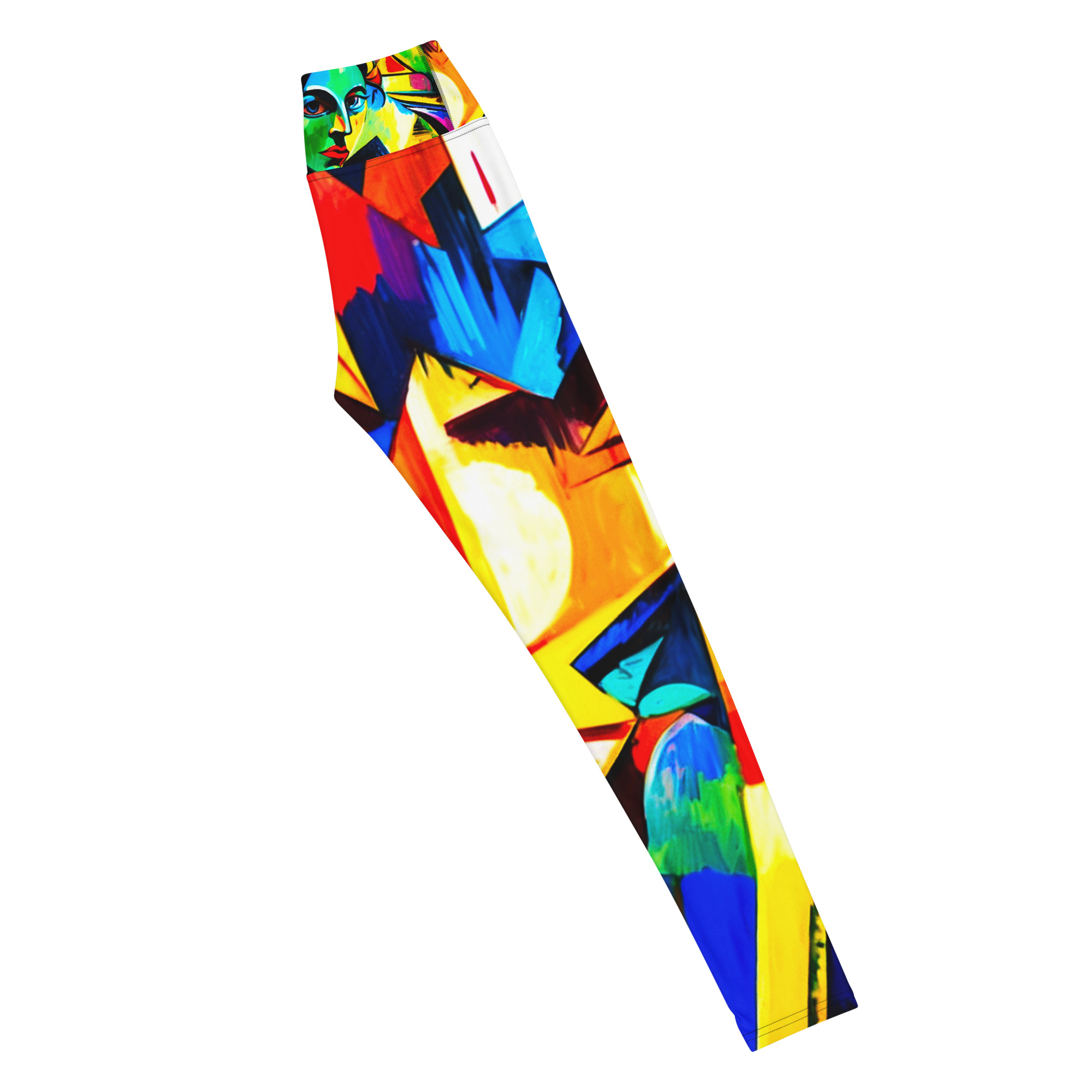 Cubism Colours Yoga Leggings 5 Cubism Colours Yoga Leggings - Image 5