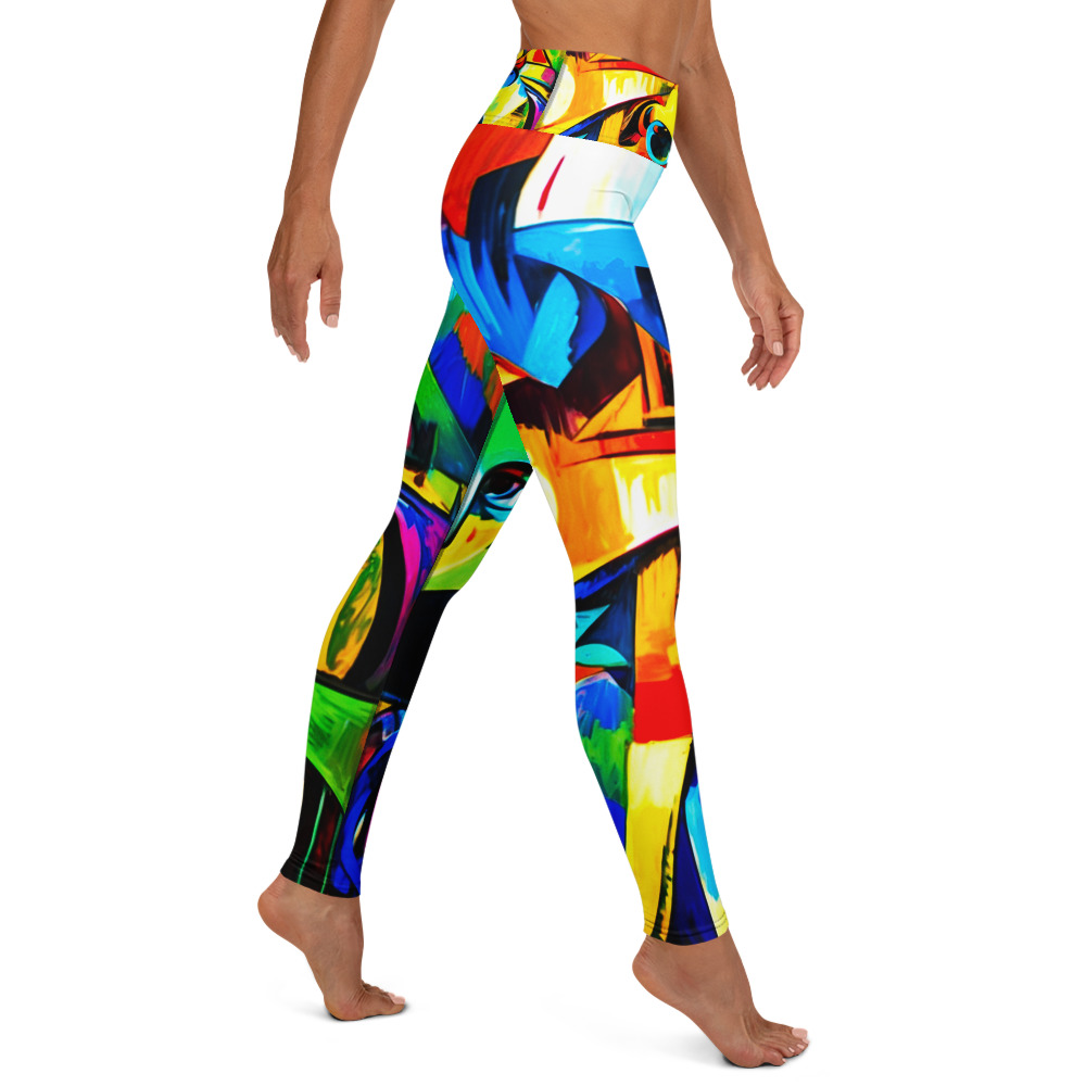 Cubism Colours Yoga Leggings 15 Cubism Colours Yoga Leggings - Image 15