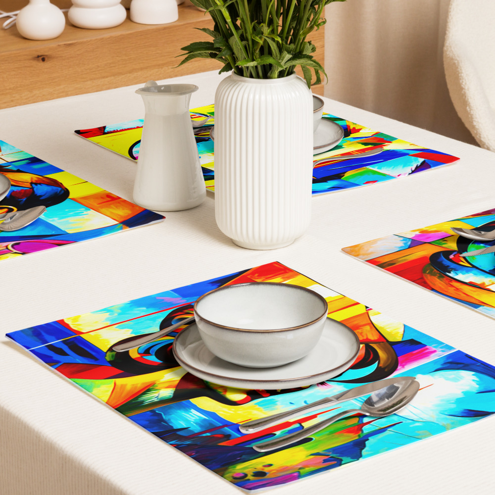 Friends of Cubism Placemat Set 4 Friends of Cubism Placemat Set - Image 4