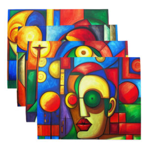 Cubism Art Placemat Set