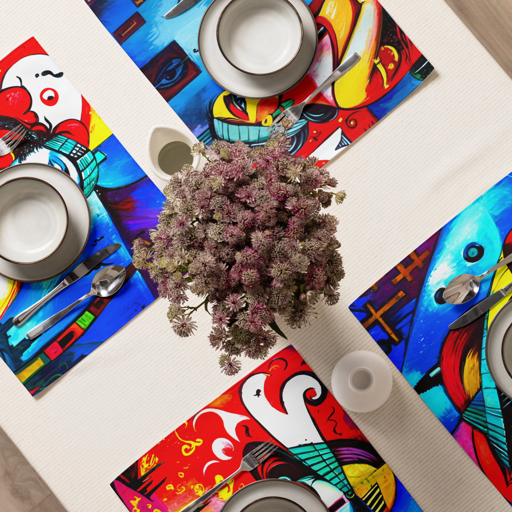 Ladies of Cubism Placemat Set 6 Ladies of Cubism Placemat Set - Image 6