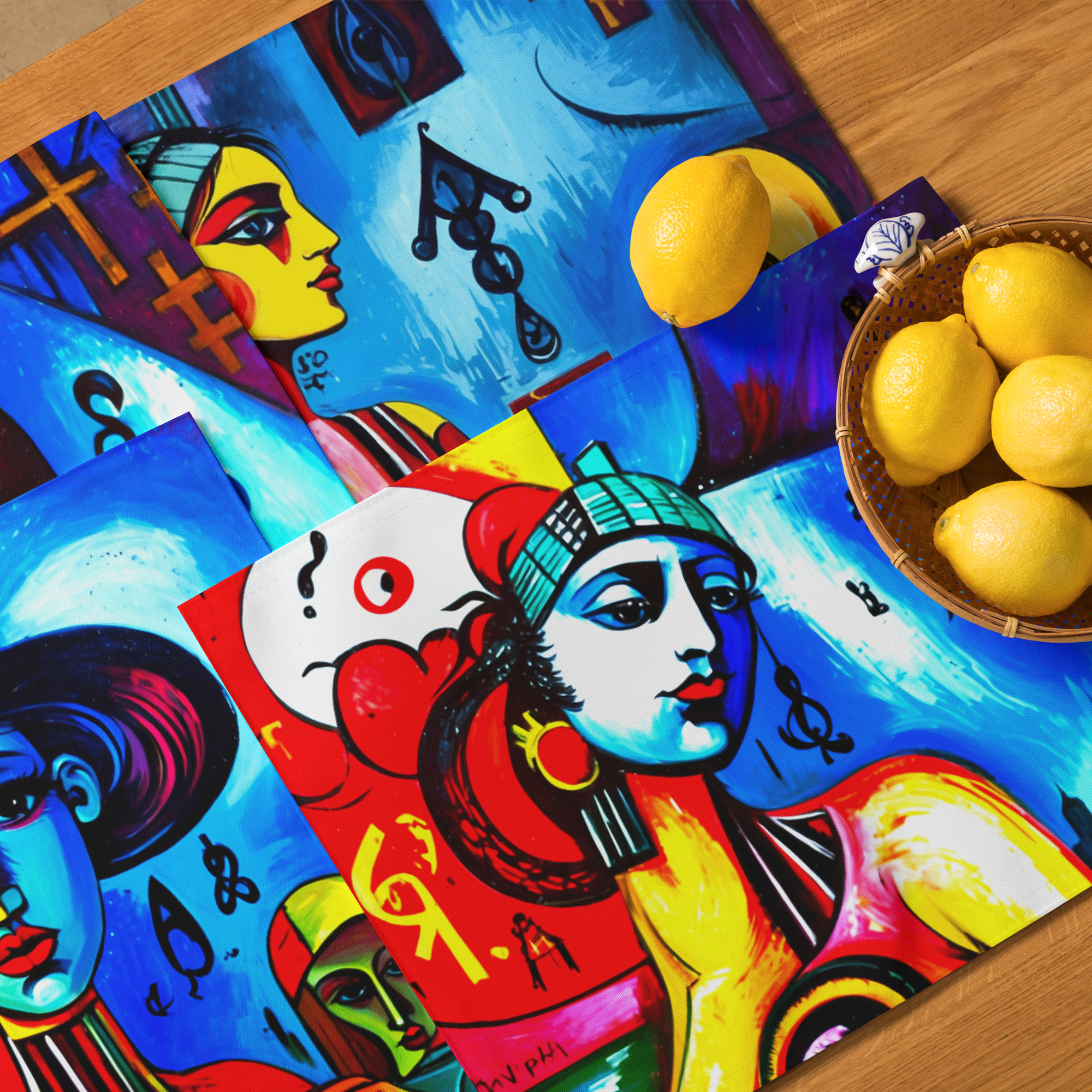 Ladies of Cubism Placemat Set 3 Ladies of Cubism Placemat Set - Image 3