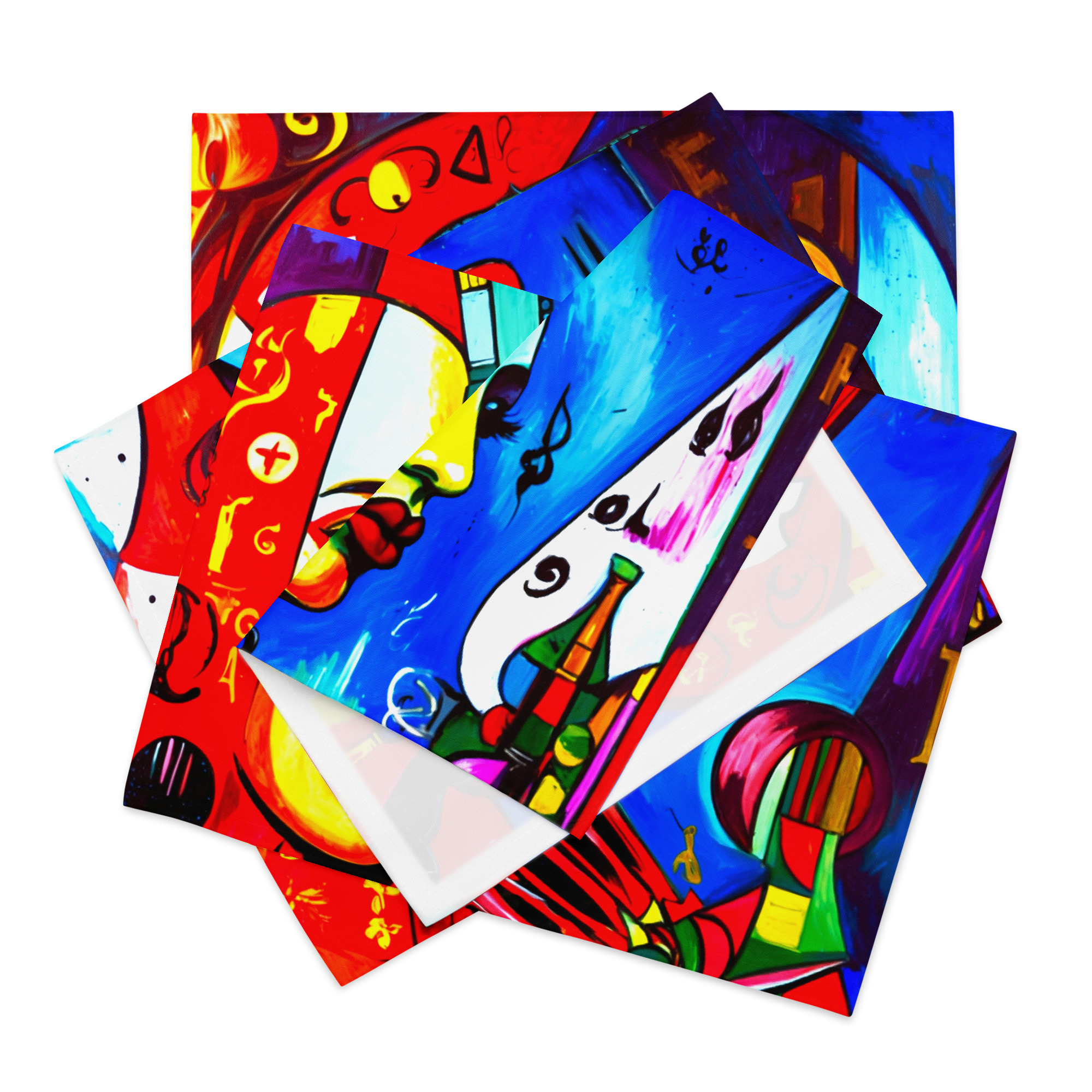 Faces of Cubism Placemat Set 3 Faces of Cubism Placemat Set - Image 3