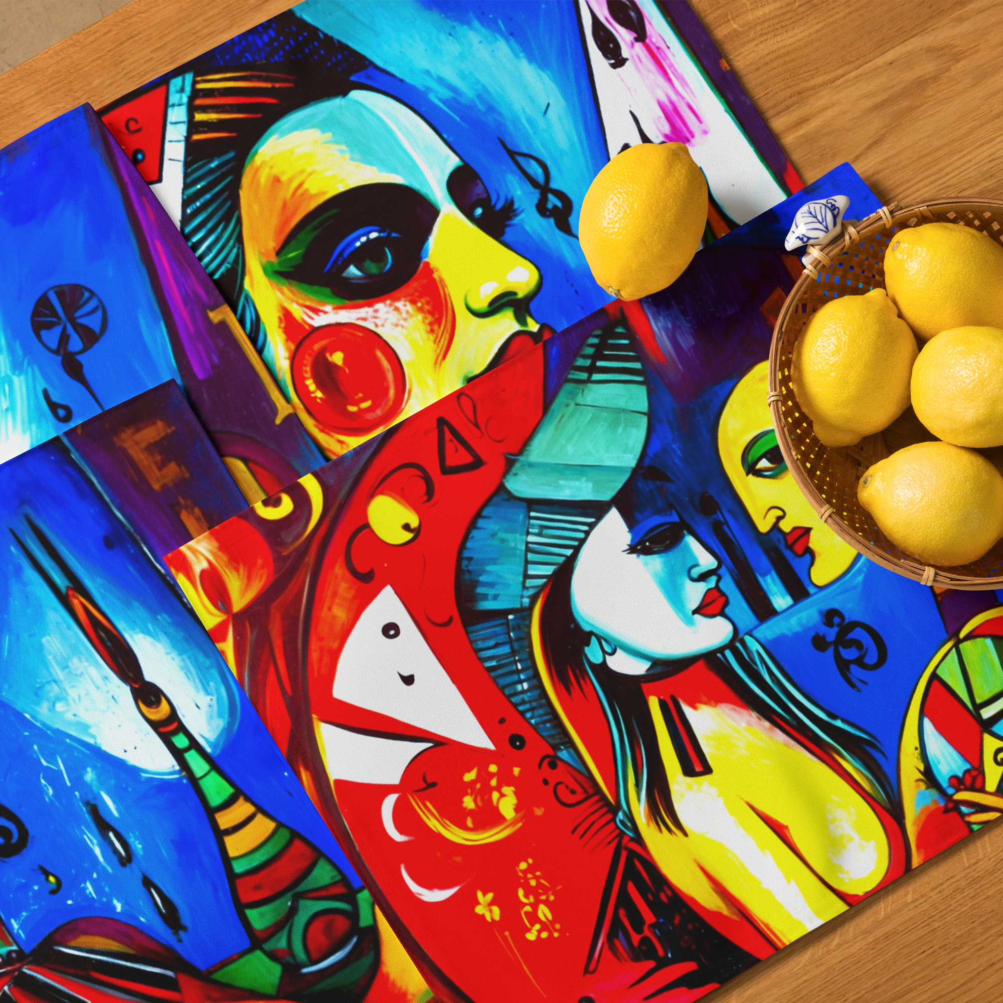 Faces of Cubism Placemat Set 6 Faces of Cubism Placemat Set - Image 6