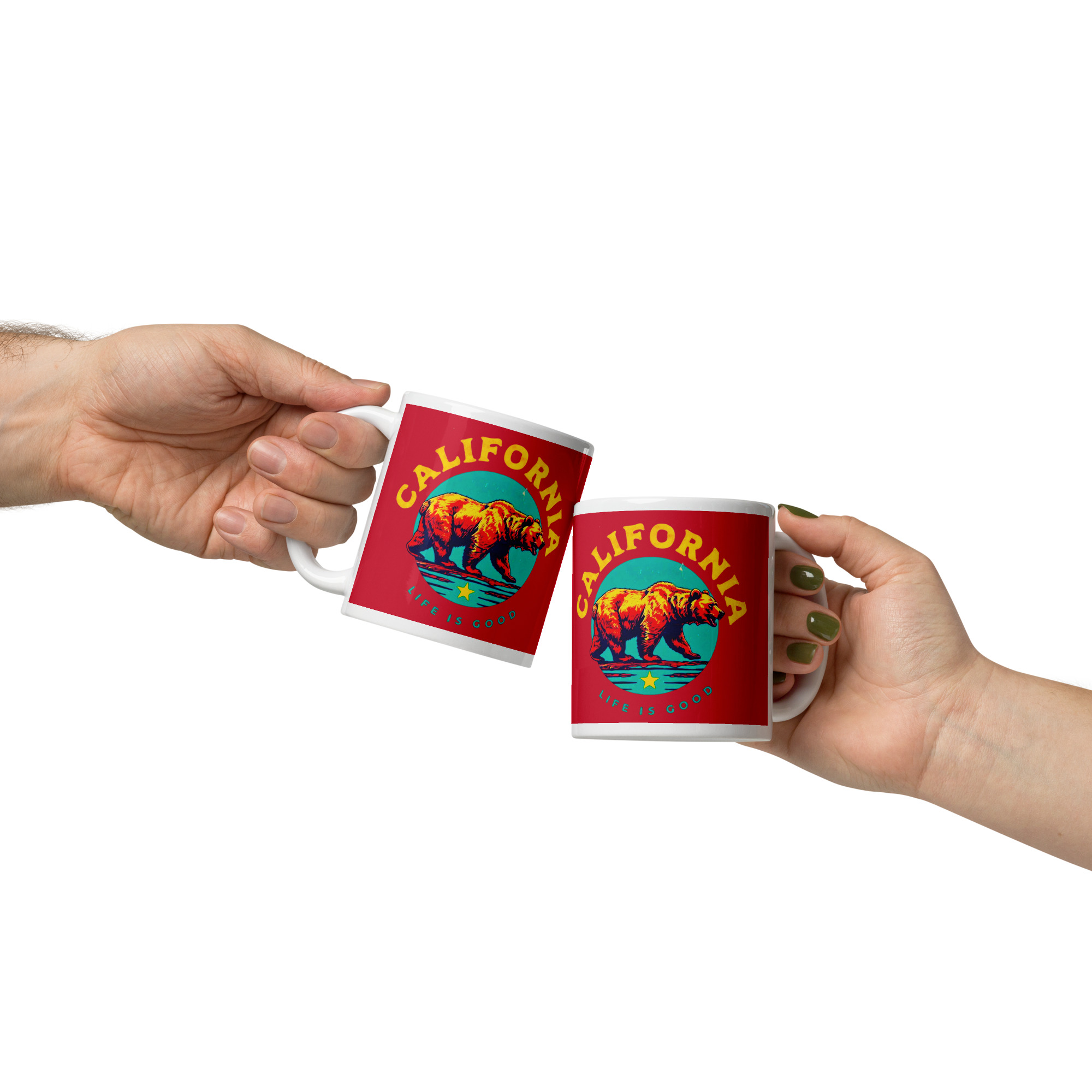 California Life is Good Red Mug 3 California Life is Good Red Mug - Image 3