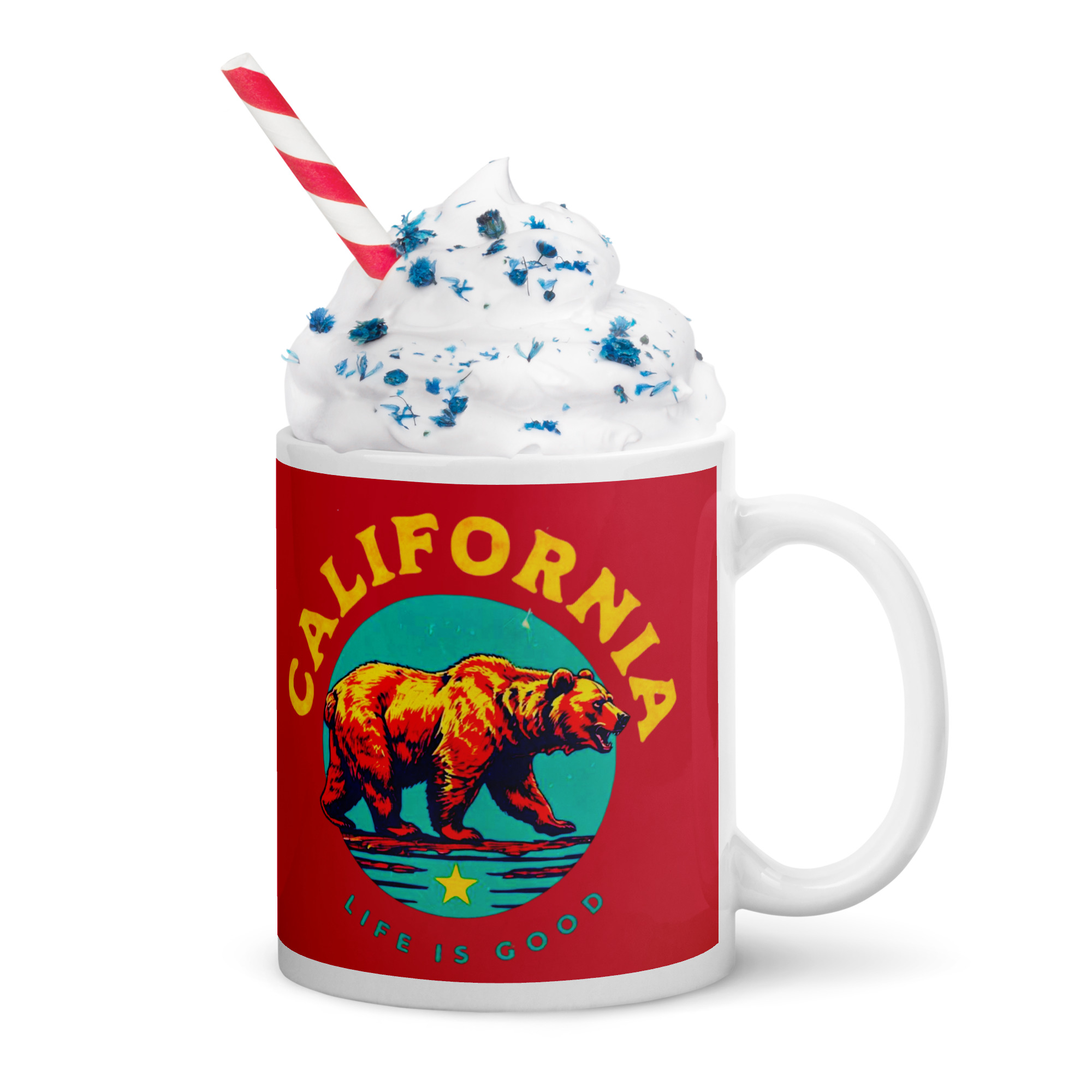 California Life is Good Red Mug 10 California Life is Good Red Mug - Image 10