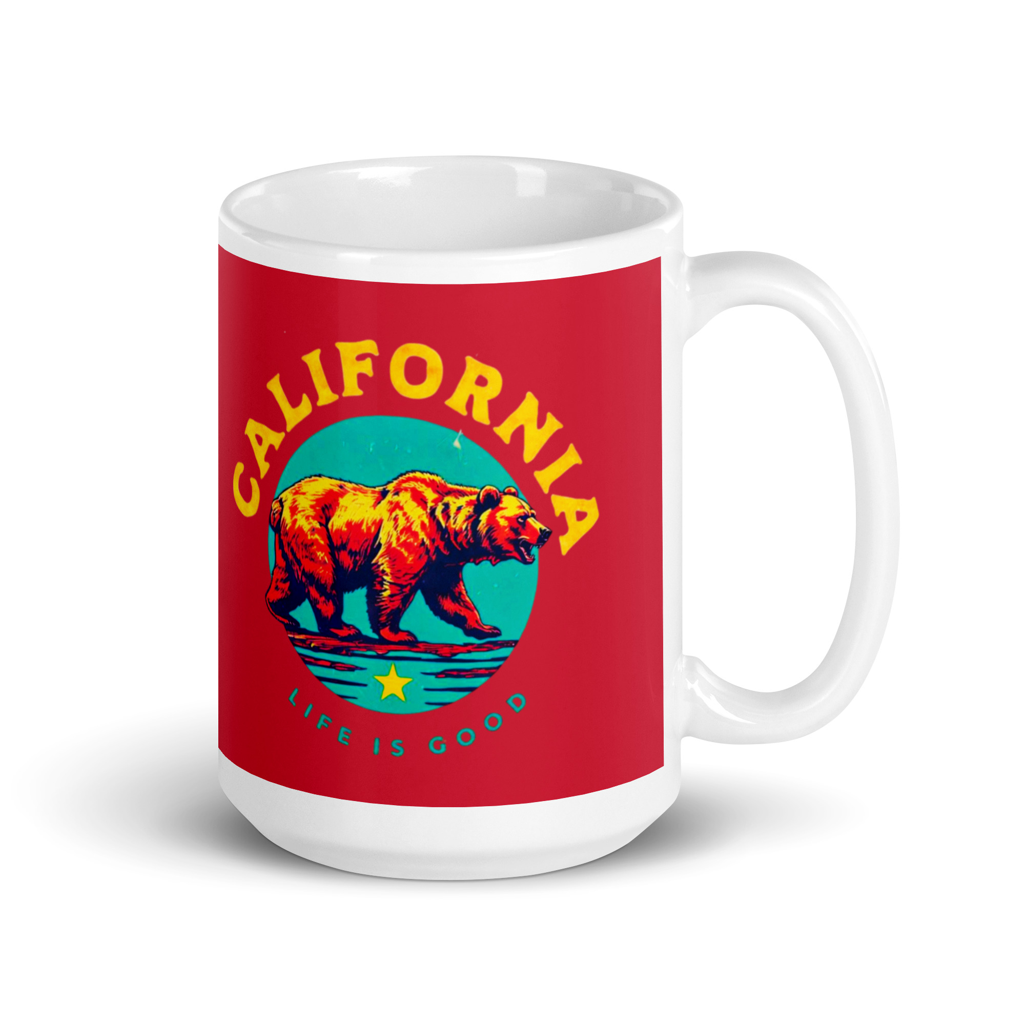 California Life is Good Red Mug 1 California Life is Good Red Mug