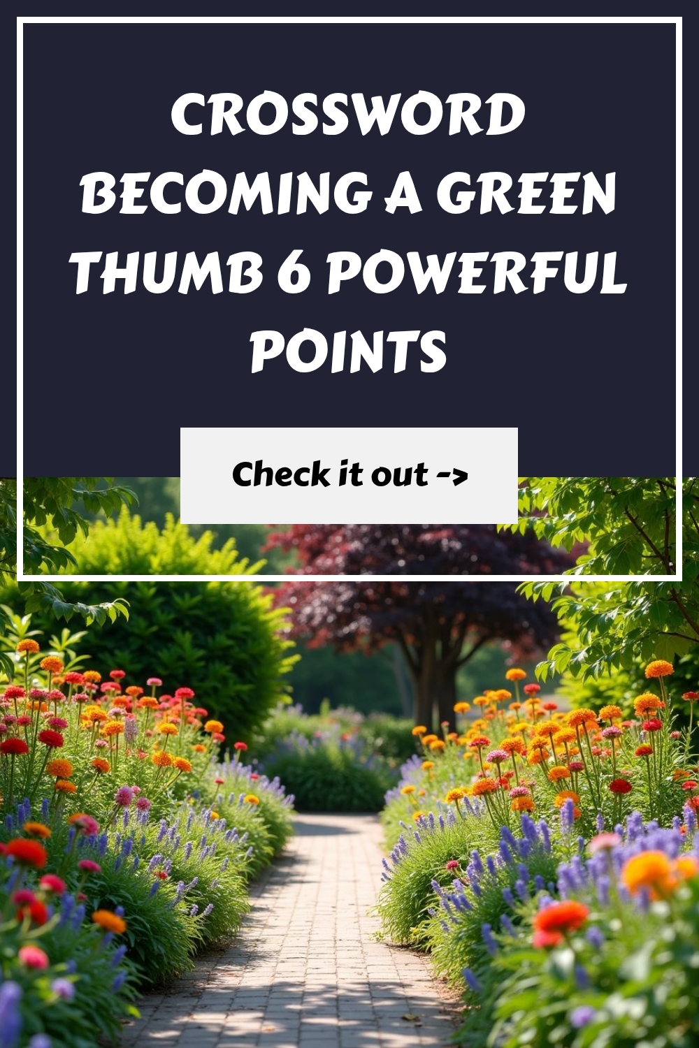 CROSSWORD Becoming a Green Thumb 6 Powerful Points generated pin 15209