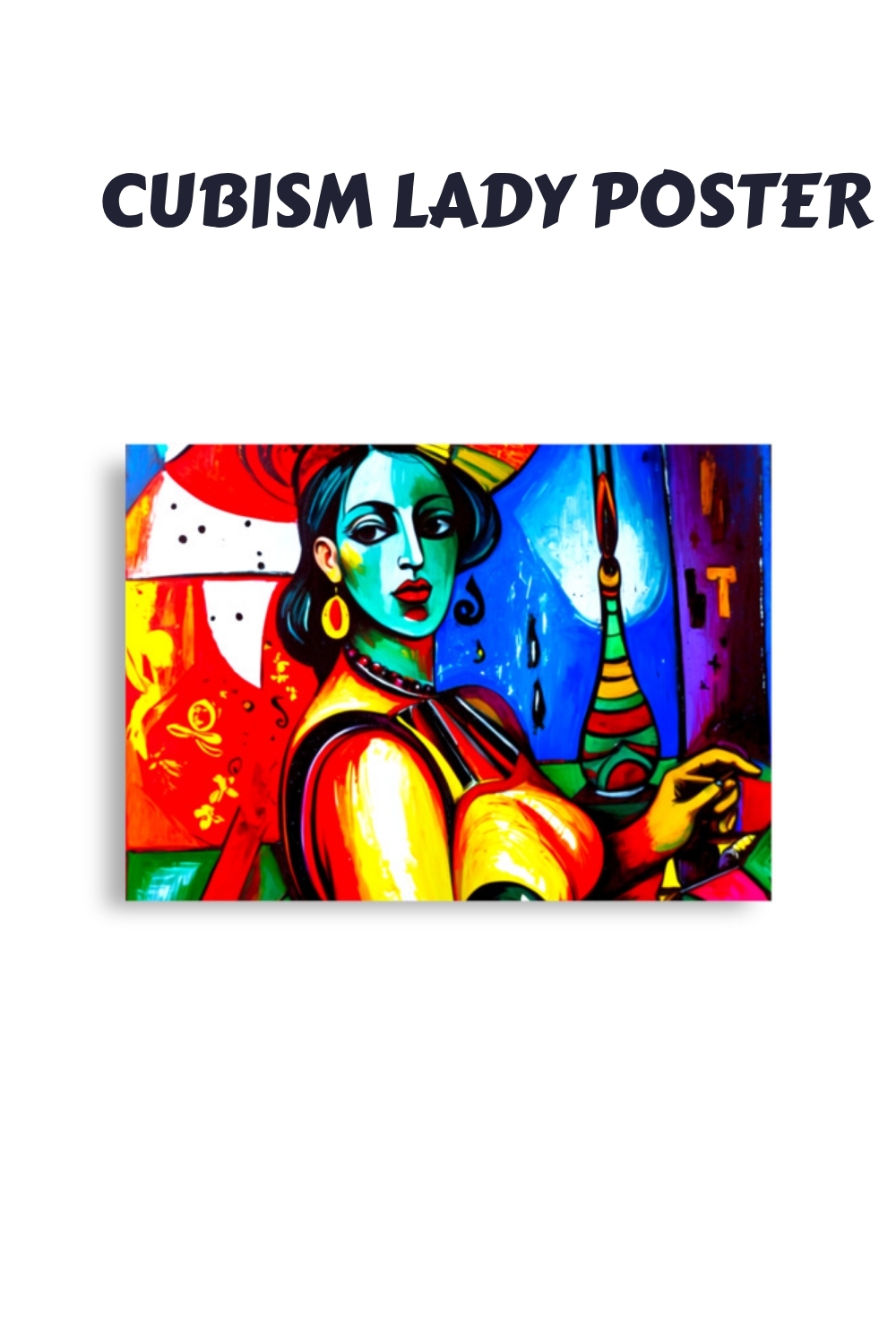 Cubism Lady Poster 25 Cubism Lady Poster generated pin 15990 1