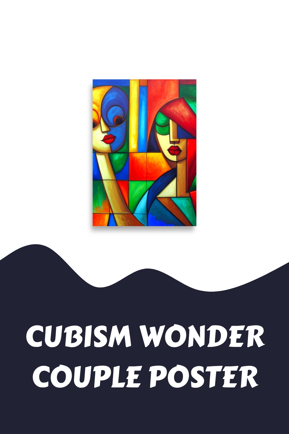 Cubism Wonder Couple Poster 23 Cubism Wonder Couple Poster generated pin 15953