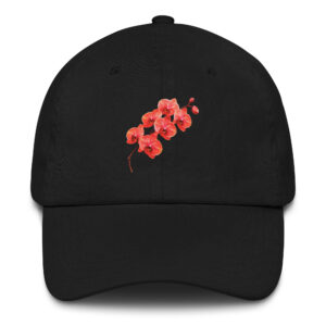 Brilliant Coral Orchid Dad Hat