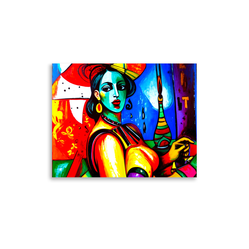 Cubism Lady Poster 3 Cubism Lady Poster - Image 3