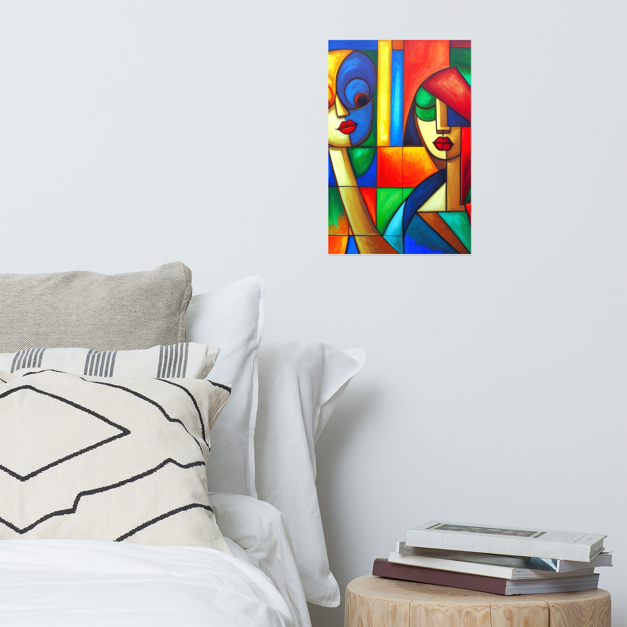 Cubism Wonder Couple Poster 16 Cubism Wonder Couple Poster - Image 16