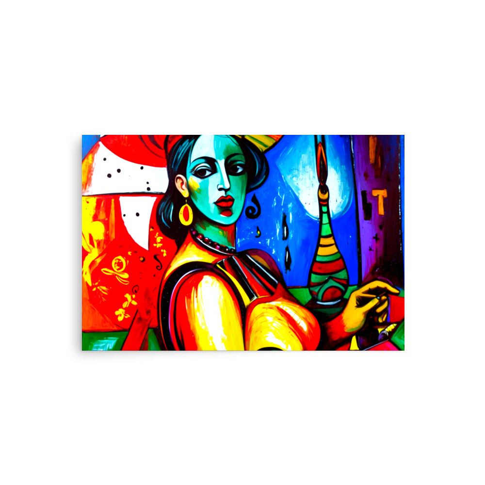 Cubism Lady Poster 9 Cubism Lady Poster - Image 9