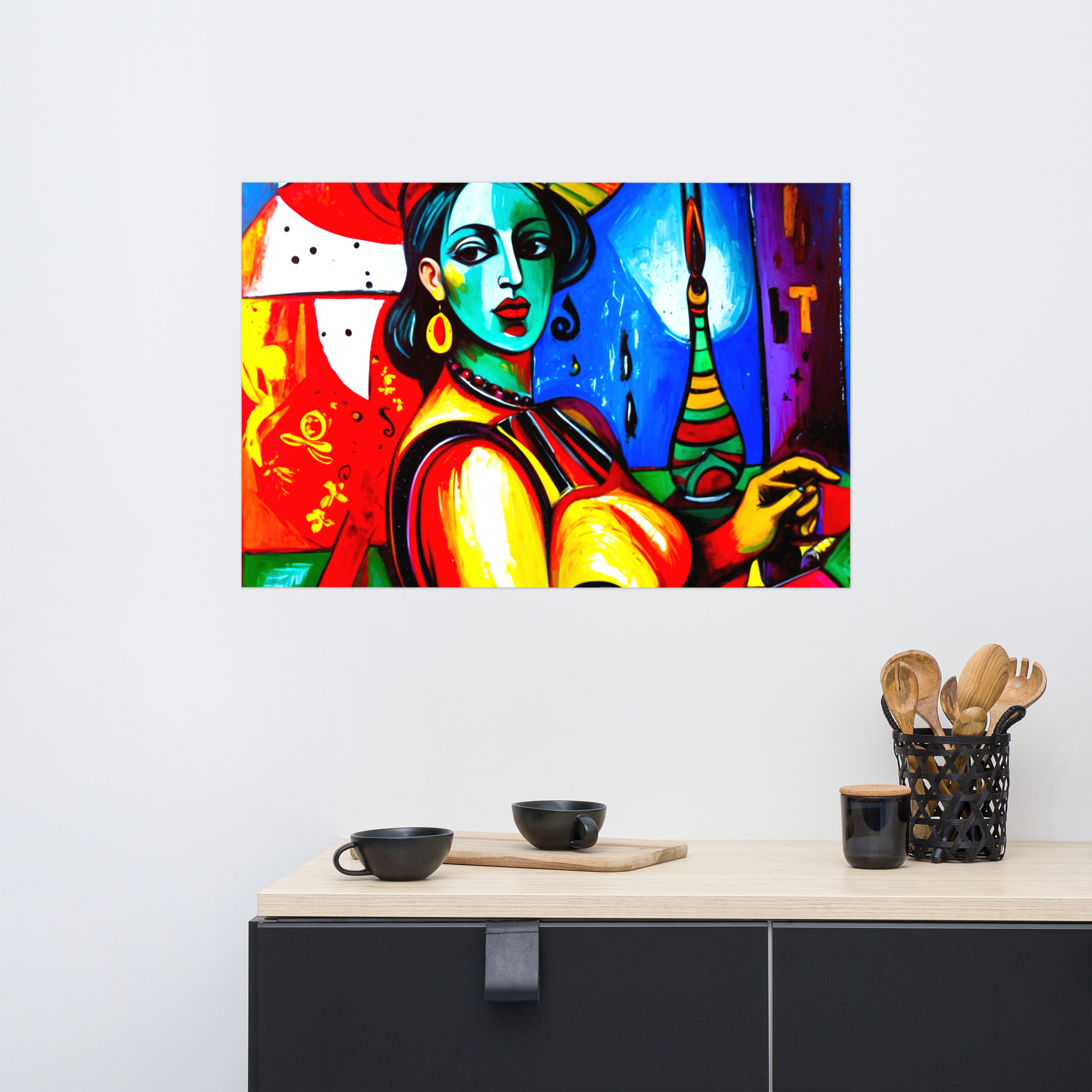 Cubism Lady Poster 15 Cubism Lady Poster - Image 15