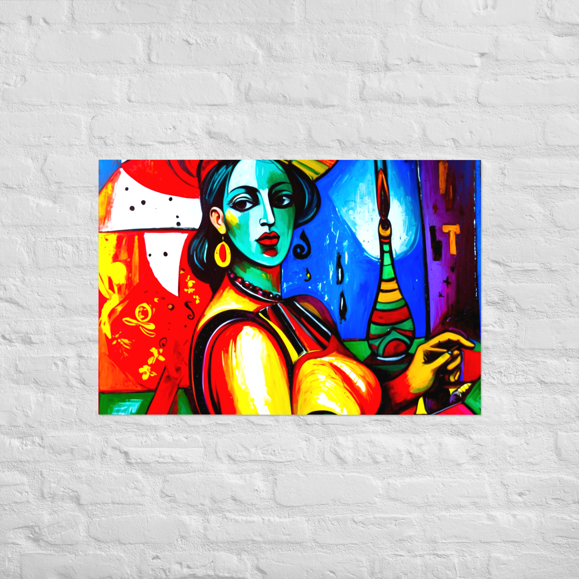 Cubism Lady Poster 13 Cubism Lady Poster - Image 13