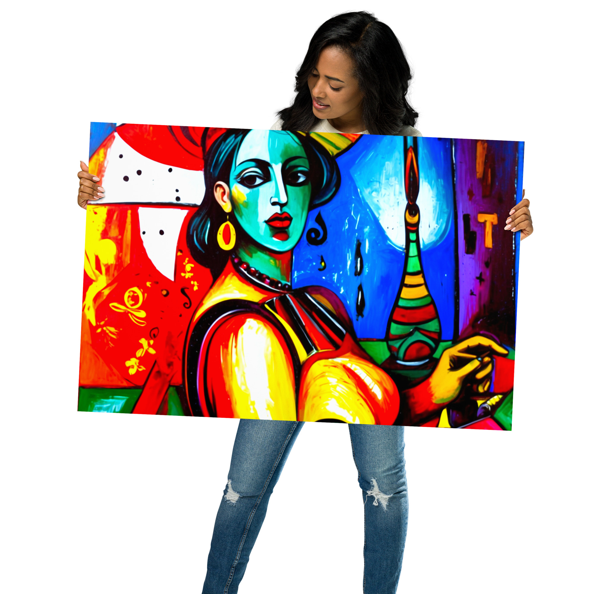 Cubism Lady Poster 19 Cubism Lady Poster - Image 19