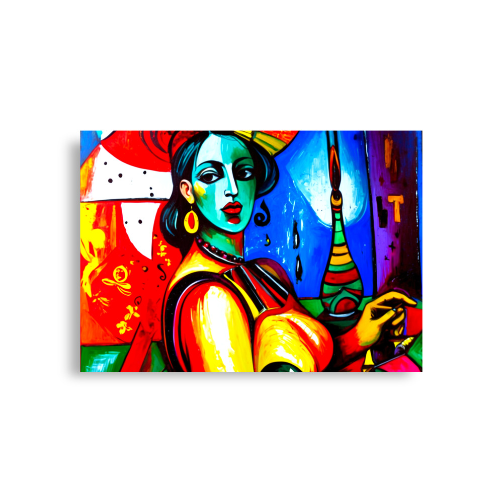 Cubism Lady Poster 2 Cubism Lady Poster - Image 2