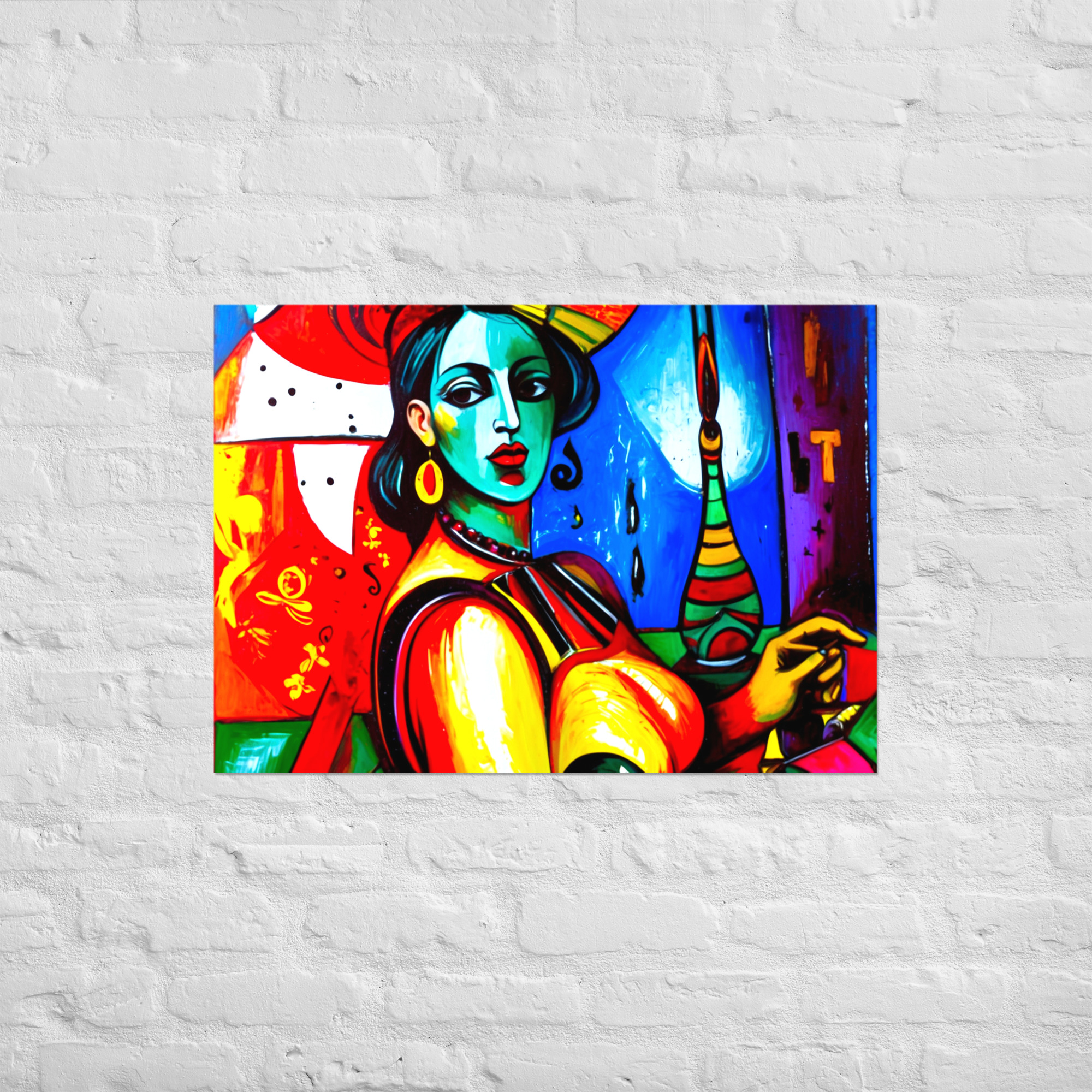 Cubism Lady Poster 24 Cubism Lady Poster - Image 24