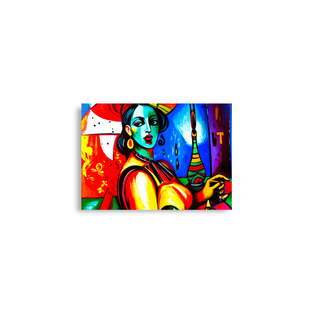 Cubism Lady Poster 1 Cubism Lady Poster