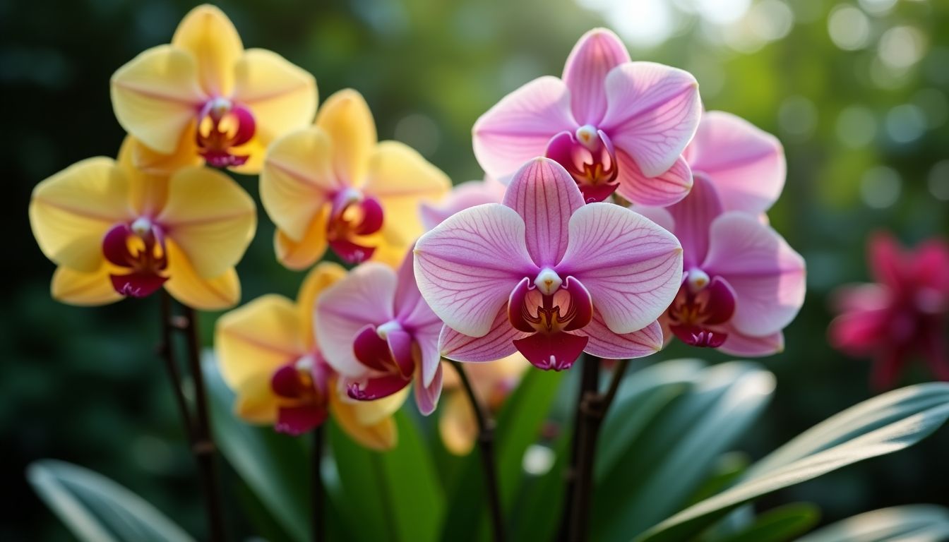 A Theme for a Garden of Love between 4 Groups of Flowers 62 orchids elegance and exotic appeal 320445583