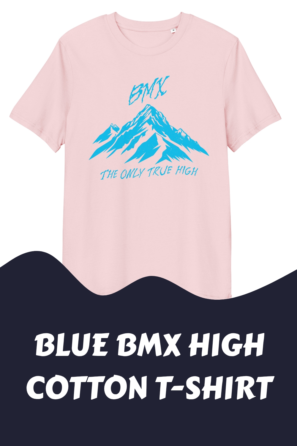 Blue BMX High Cotton T Shirt generated pin 19160 1