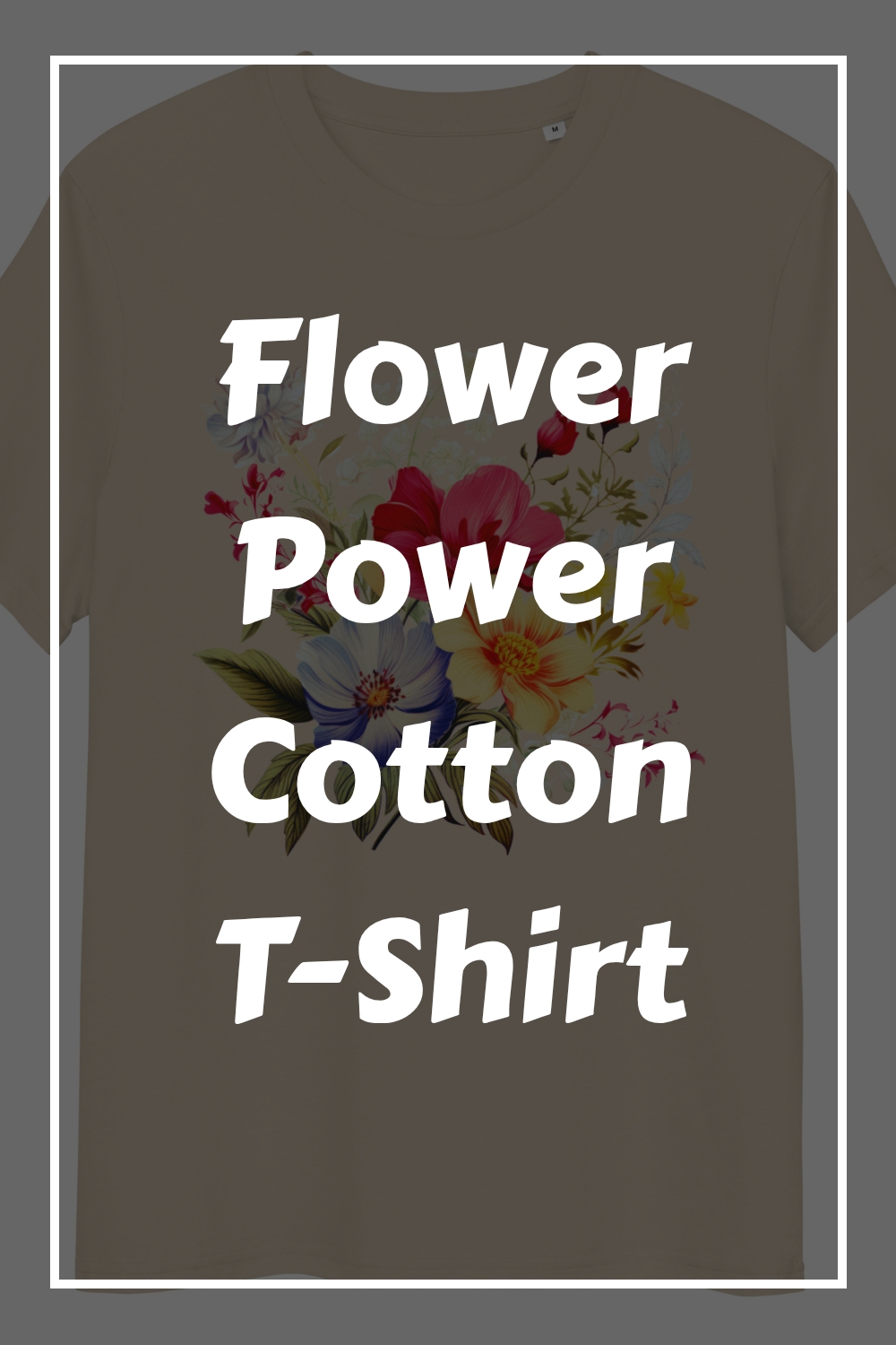 Flower Power Cotton T Shirt generated pin 20491 1