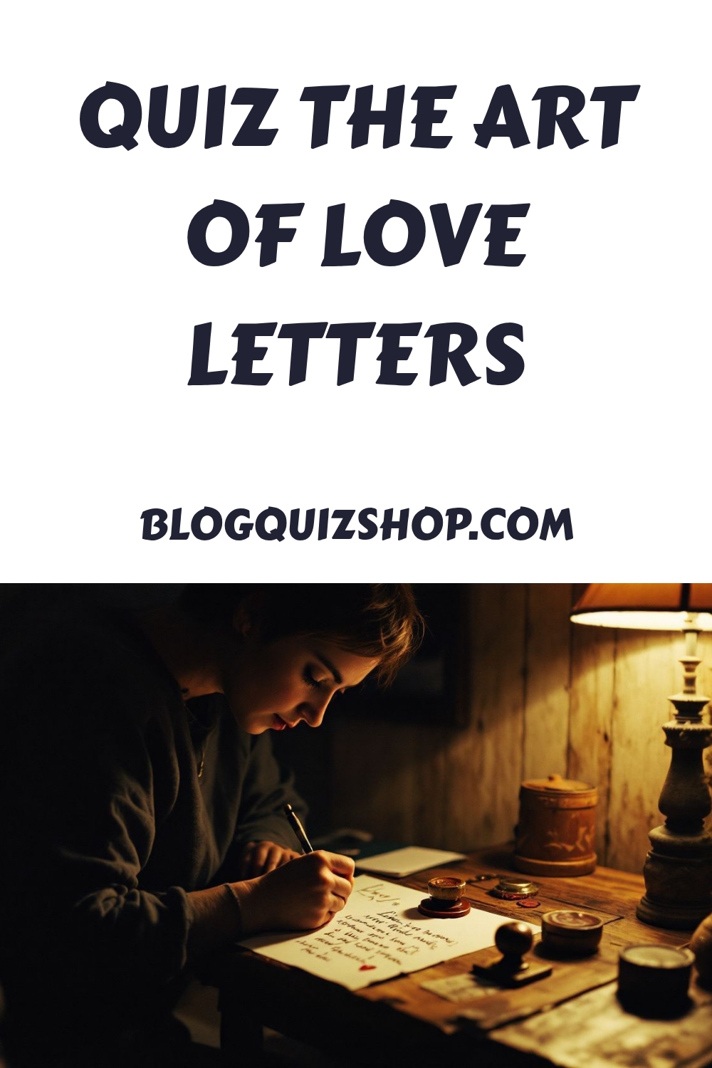 QUIZ The Art of Love Letters generated pin 21288