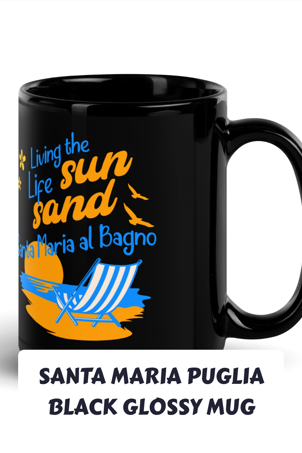 Santa Maria Puglia Black Glossy Mug generated pin 20832 1