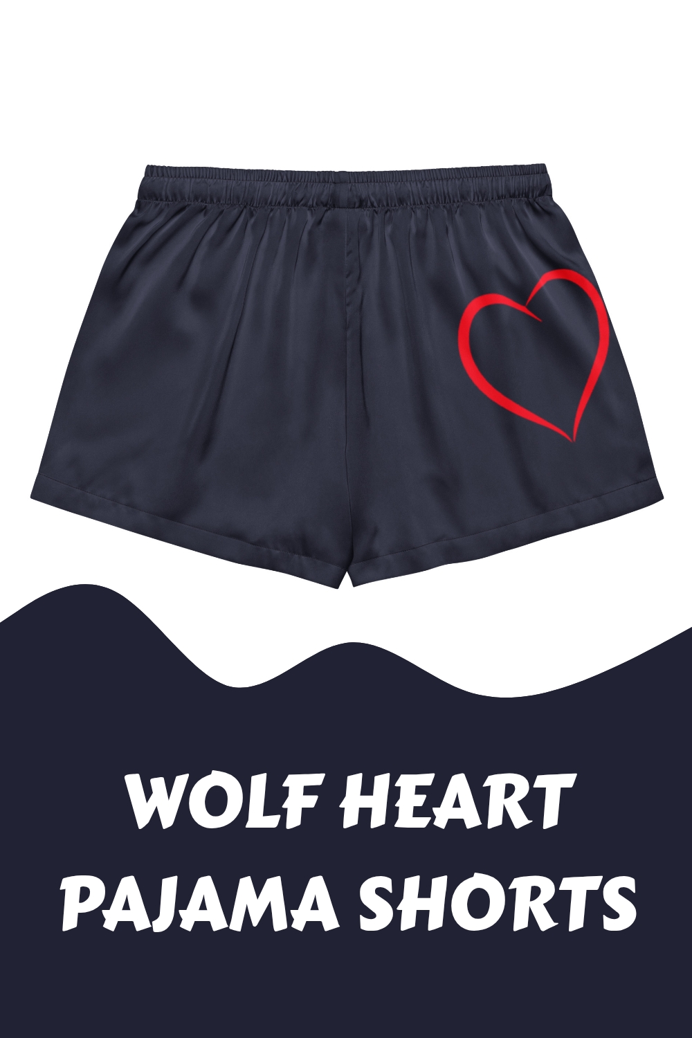 Wolf Heart Pajama Shorts generated pin 18122 1