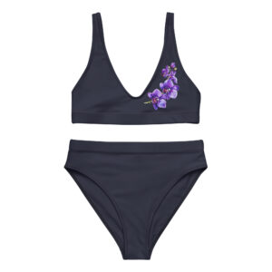 Purple Orchid High Waisted Bikini