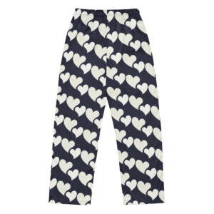 White Hearts Pajama Pants