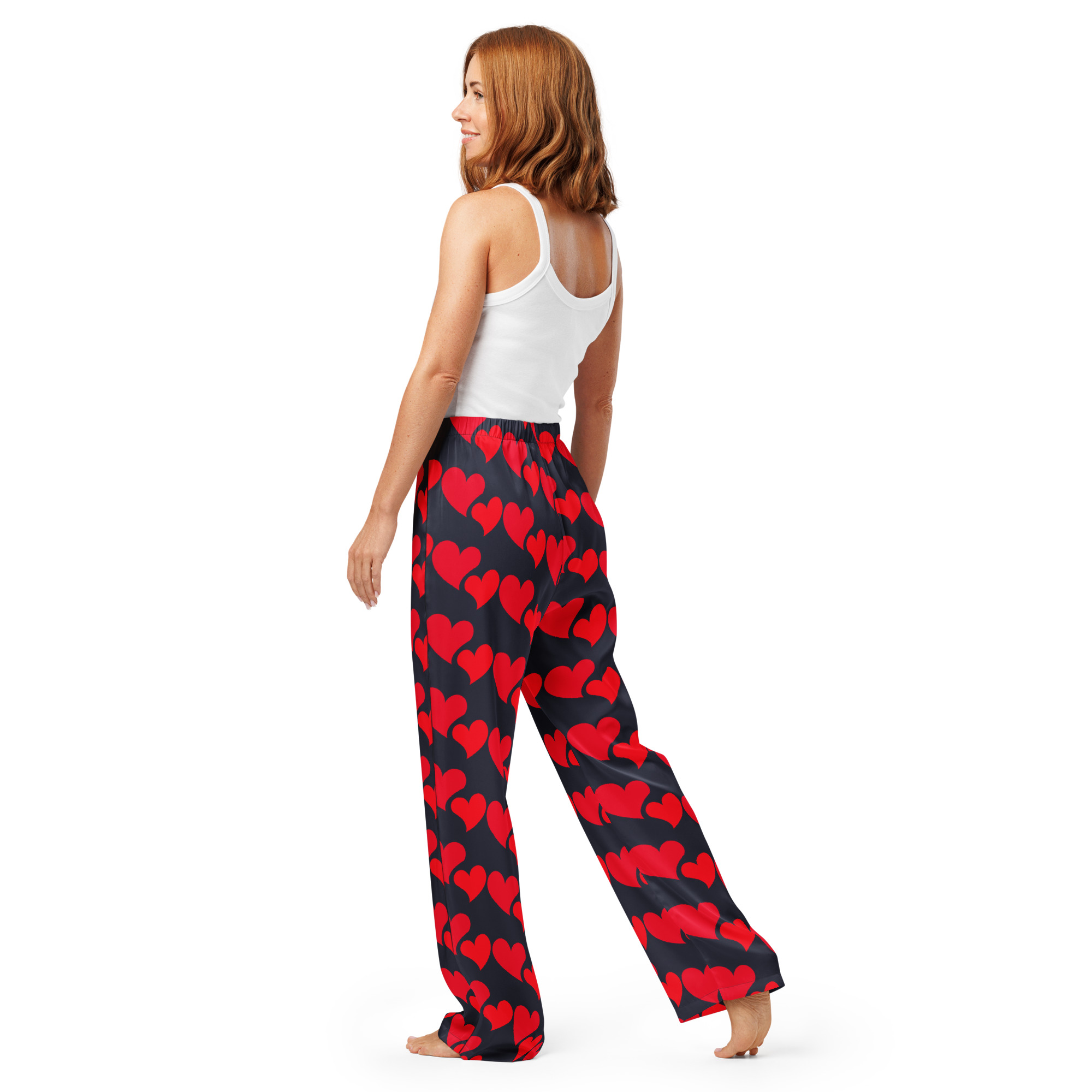 Red Hearts Pajama Pants 4 Red Hearts Pajama Pants - Image 4