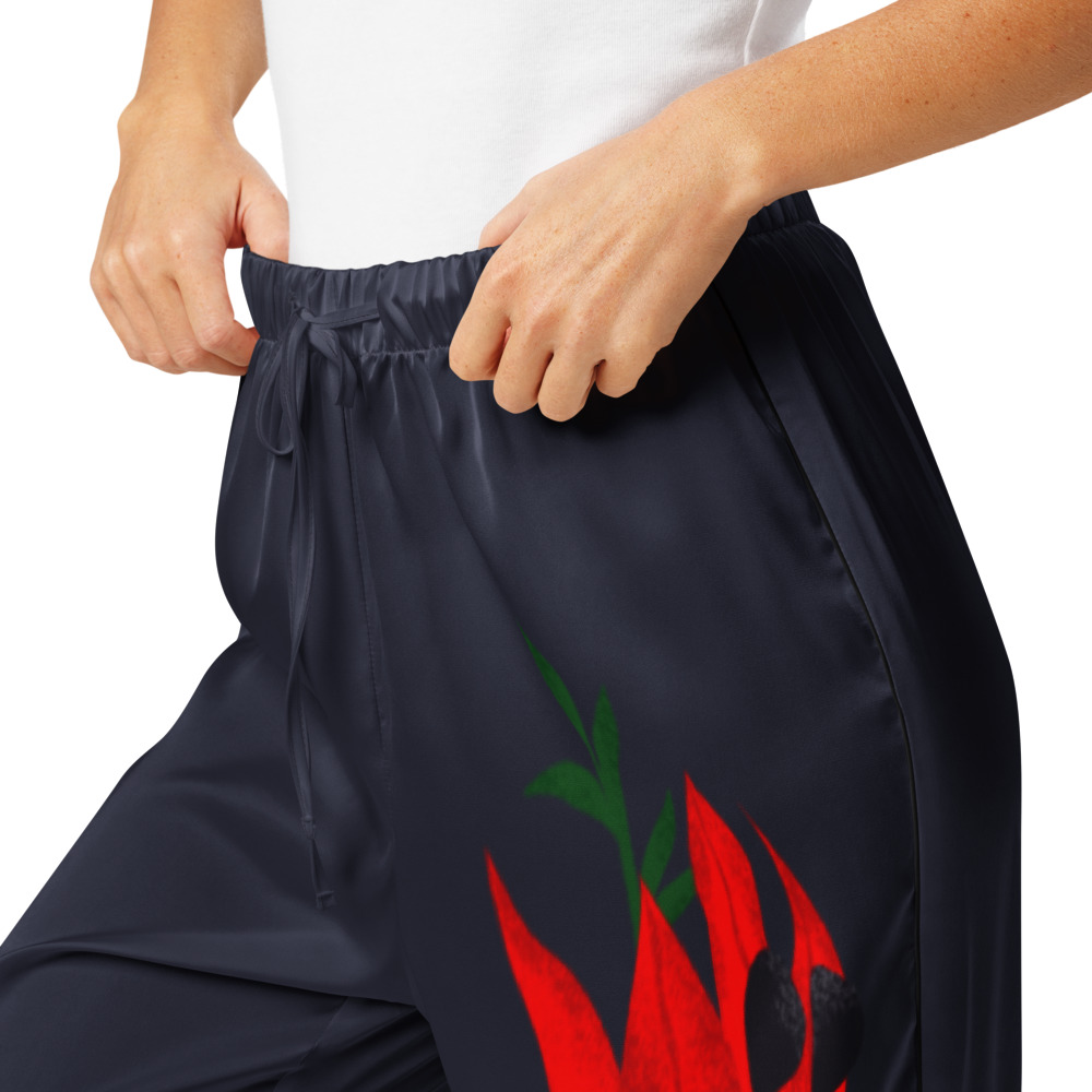 Bright Desert Pea Pajama Pants 4 Bright Desert Pea Pajama Pants - Image 4
