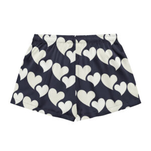 White Hearts Pajama Shorts