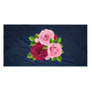 Wonderful Pink Red Roses Towel