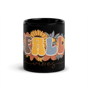 Fall Black Glossy Mug