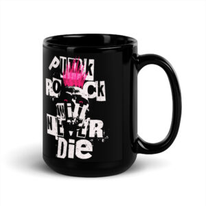 Punk Rock Black Glossy Mug