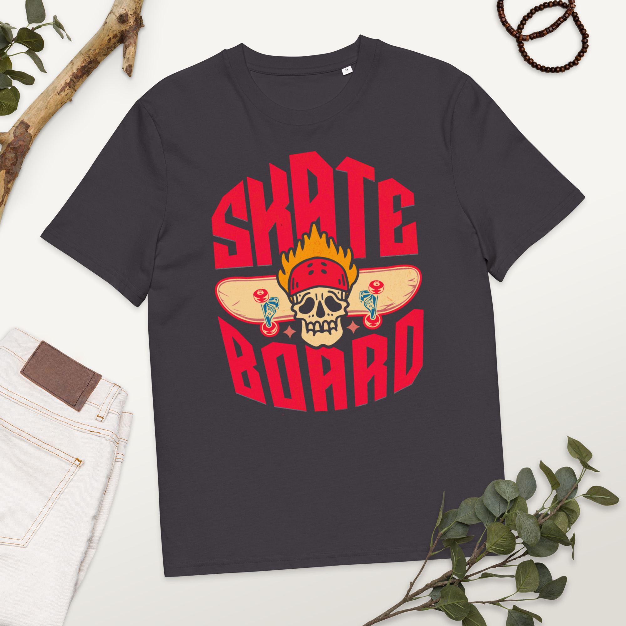 Skateboard Cotton T-Shirt 19 Skateboard Cotton T-Shirt - Image 19